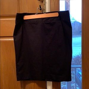 Black above-the-knee skirt